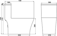 Bồn Cầu 1 Khối Sapporo II Hafele 588.79.416 ảnh 2