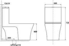 Bồn Cầu 1 Khối Hafele 588.82.438 ảnh 2