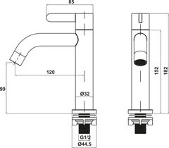 Vòi nước lạnh 99 Hafele 495.62.055 ảnh 2