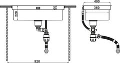 Chậu SUS WS R10 HS25-SSN1S-8244_BRUSH Hafele 567.94.021 ảnh 4