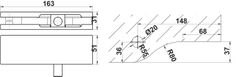 Kẹp Kính Trên Khung Hafele 981.00.650 ảnh 2