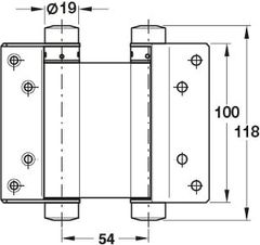 Bản Lề Bật 2 Chiều 4'' Hafele 927.97.020 ảnh 2