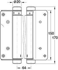 Bản Lề Bật 2 Chiều 6'' Hafele 927.97.030 ảnh 3