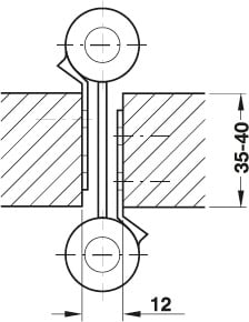Bản Lề Bật 2 Chiều 6'' Hafele 927.97.030 - Lắp bản lề bật 2 chiều 6'' Häfele 927.97.030 đúng kỹ thuật