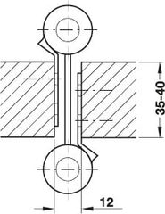 Bản Lề Bật 2 Chiều 6'' Hafele 927.97.030 ảnh 4