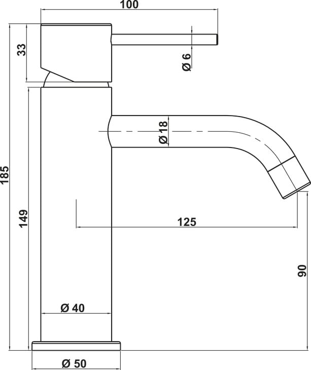 Basin mixer CP 90 Hafele 589.15.010 - Giới thiệu vòi lavabo và bộ trộn Häfele