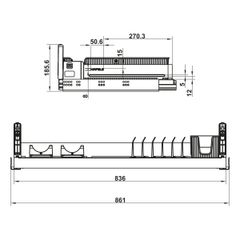 Rổ Kéo Dưới Cho Xoong Nồi Dining Agent 900mm Hafele 545.14.312 ảnh 6