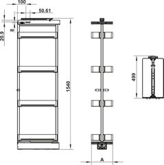 Tủ Đồ Khô Dispensa 400mm Hafele 504.68.390 ảnh 5