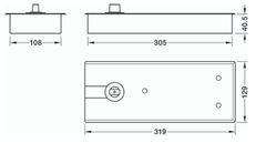 Bản Lề Sàn EN3 100Kg Hafele 932.79.030 ảnh 3