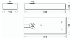 Bản Lề Sàn 80Kg EN2 Hafele 932.79.020 ảnh 3