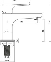 Vòi Trộn Lavabo Eco Hafele 485.61.035 ảnh 2