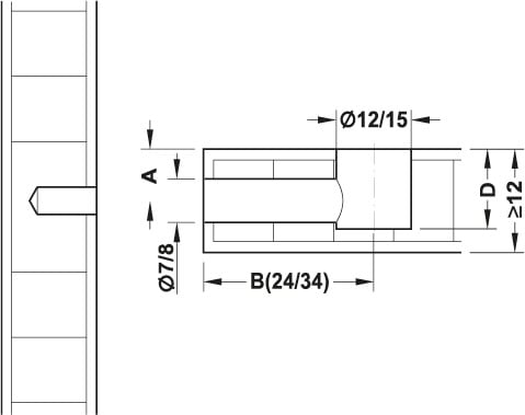 Liên kết minifix 12/12 Hafele 262.17.620 - Kỹ thuật khoan và bắt vít liên kết Liên kết minifix 12/12 Hafele 262.17.620 - Kỹ thuật khoan và bắt vít liên kết