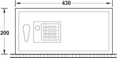Két Sắt Khách Sạn SB500 Hafele 836.26.391 ảnh 2
