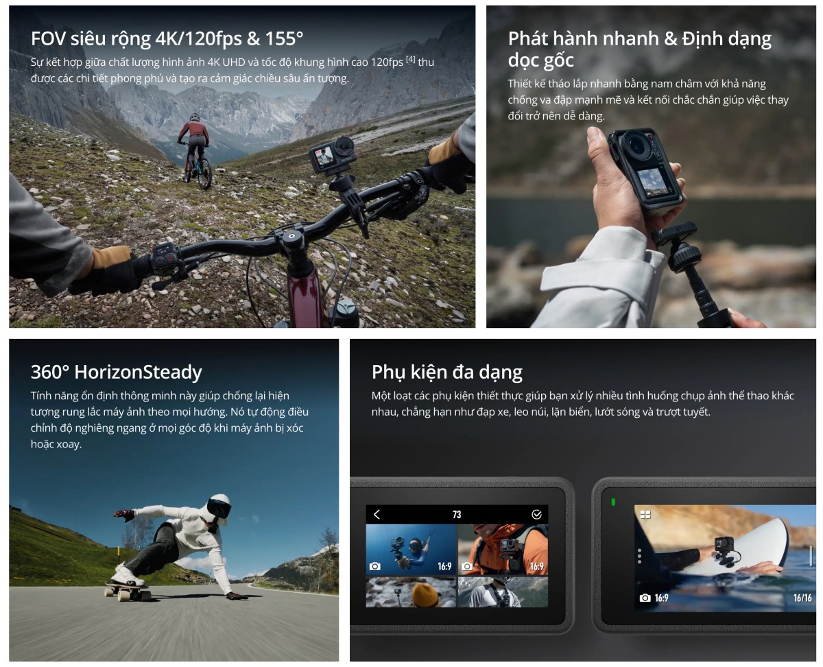Camera Dji Osmo Action 4 Standard Combo – ảnh 8