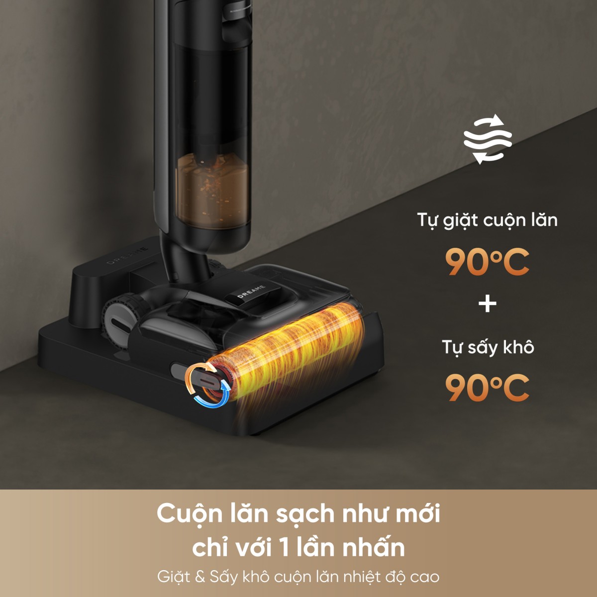 Máy hút bụi lau nhà Dreame H12 Flexreach gập nghiêng 180° – ảnh 7