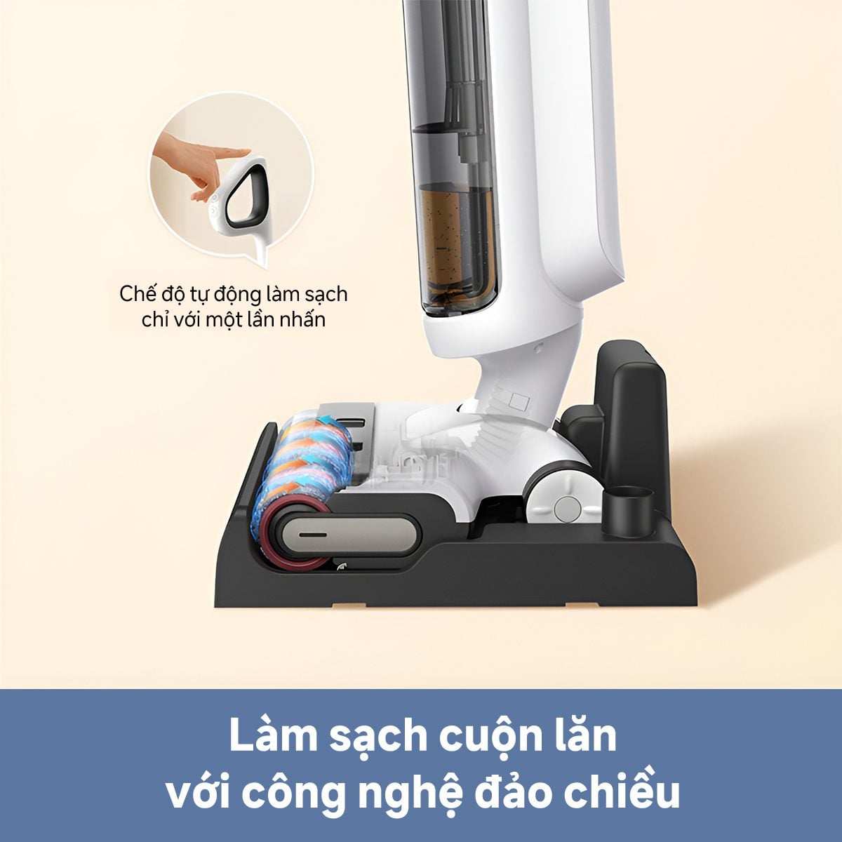 Máy hút bụi lau nhà Dreame Mova K20 con lăn tràn viền 2 bên – ảnh 5