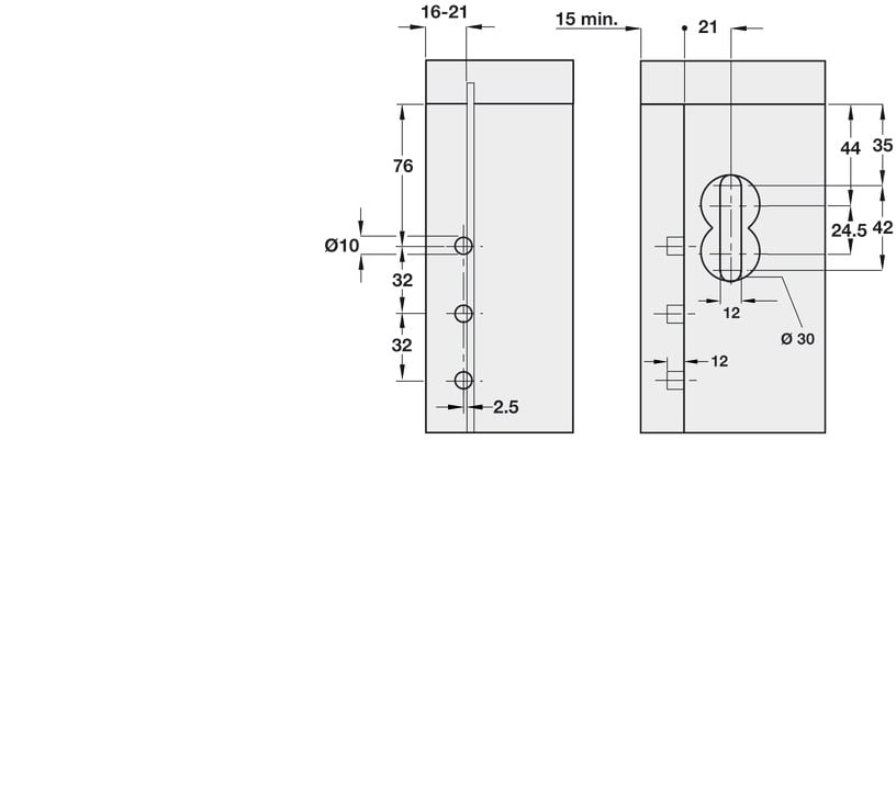 Bas Treo Tủ Âm Tường Phải Hafele 290.41.905 - Lưu ý khi lắp phụ kiện cửa đi Bas Treo Tủ Âm Tường Phải Hafele 290.41.905 - Lưu ý khi lắp phụ kiện cửa đi