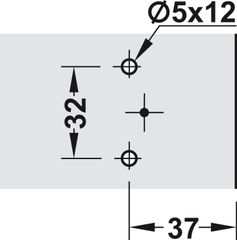Đế Bản Lề Mettalla SM Hafele 311.71.540 ảnh 2