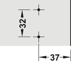 Đế Bản Lề Metalla SM Màu Đen Hafele 315.98.656 ảnh 6