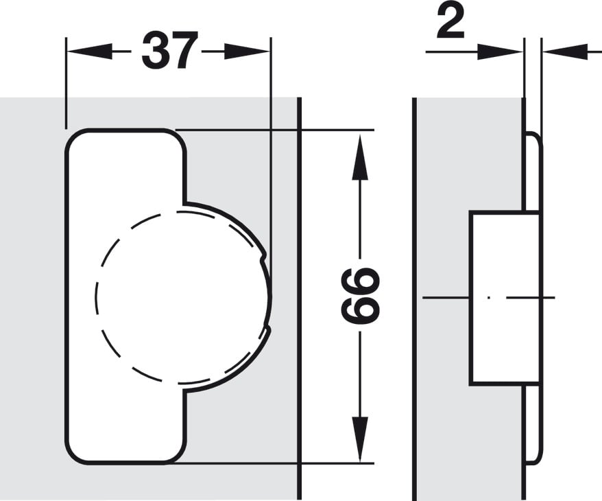 M510 Kuehlscr.chr.48/6 scr. n. damp Hafele 329.36.601 – ảnh 6