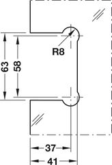 Bản Lề Phòng Tắm Kính Tường 90º Hafele 981.00.502 ảnh 4