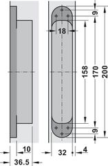 Bản lề âm TE540 3D satin brass Hafele 924.19.285 ảnh 6