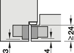 Architectural hinge alu.stainl.st.design Hafele 924.18.904 ảnh 6
