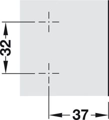 Đế Bản Lề Mettalla SM Hafele 311.71.540 ảnh 5