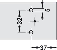 Đế Bản Lề Metalla A Hafele 311.01.080 ảnh 2