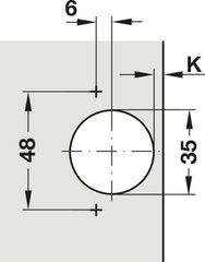 Bản Lề Trùm Ngoài Metalla SM 165º Hafele 315.02.750 ảnh 6