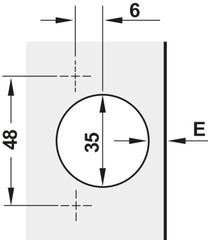 Bản Lề Trùm Nửa Metalla SM 165º Hafele 315.28.751 ảnh 2