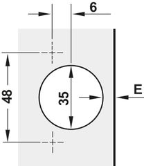 Bản Lề Trùm Ngoài Metalla SM 165º Hafele 315.28.750 ảnh 2