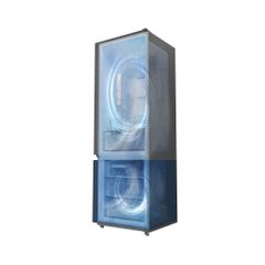 Tủ lạnh Hitachi Inverter 323 lít ngăn đông dưới HRBN6340DGBKVN Kính đen ảnh 2