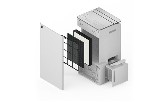 Máy hút ẩm lọc không khí Sharp DW-T30FV-W – ảnh 3