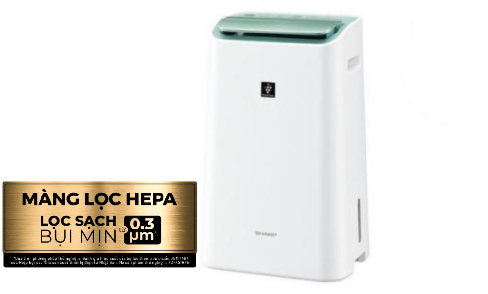 Máy hút ẩm lọc không khí Sharp DW-E16FA-W