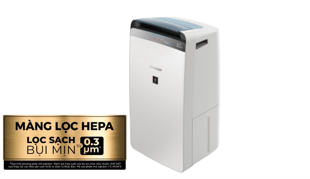 Máy hút ẩm lọc không khí Sharp DW-J20FV-W