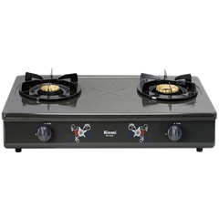 Bếp gas dương Rinnai RV-740A(GF) 702mm 2 lò nấu, mặt thép phủ men ảnh 1