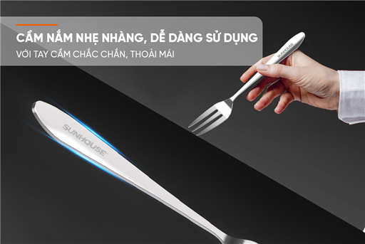 Bộ 4 nĩa dĩa hoa quả 140 inox Sunhouse KS-S4FO140I – ảnh 4