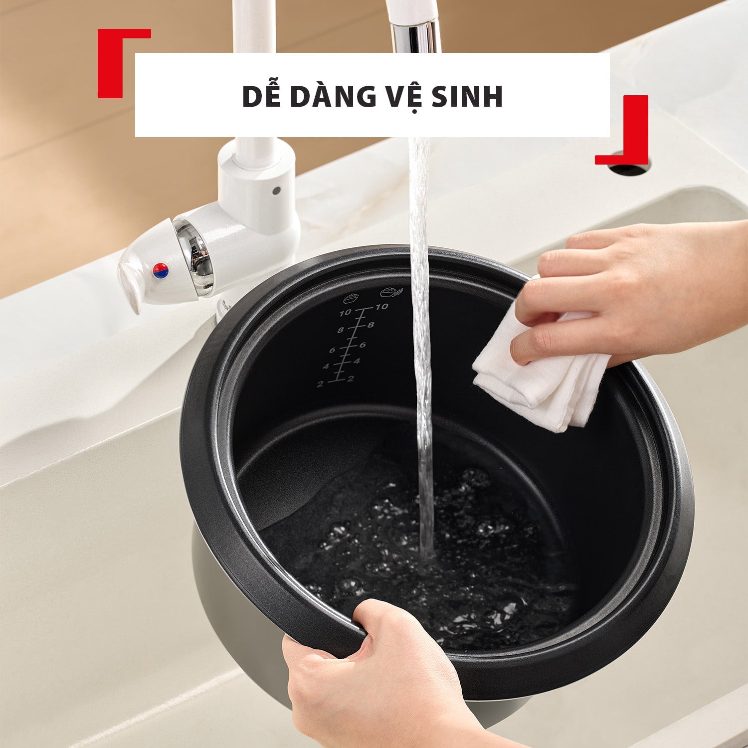 Nồi cơm điện tử Tefal Easy Pot RK1071Y0 - 1.8L – ảnh 8
