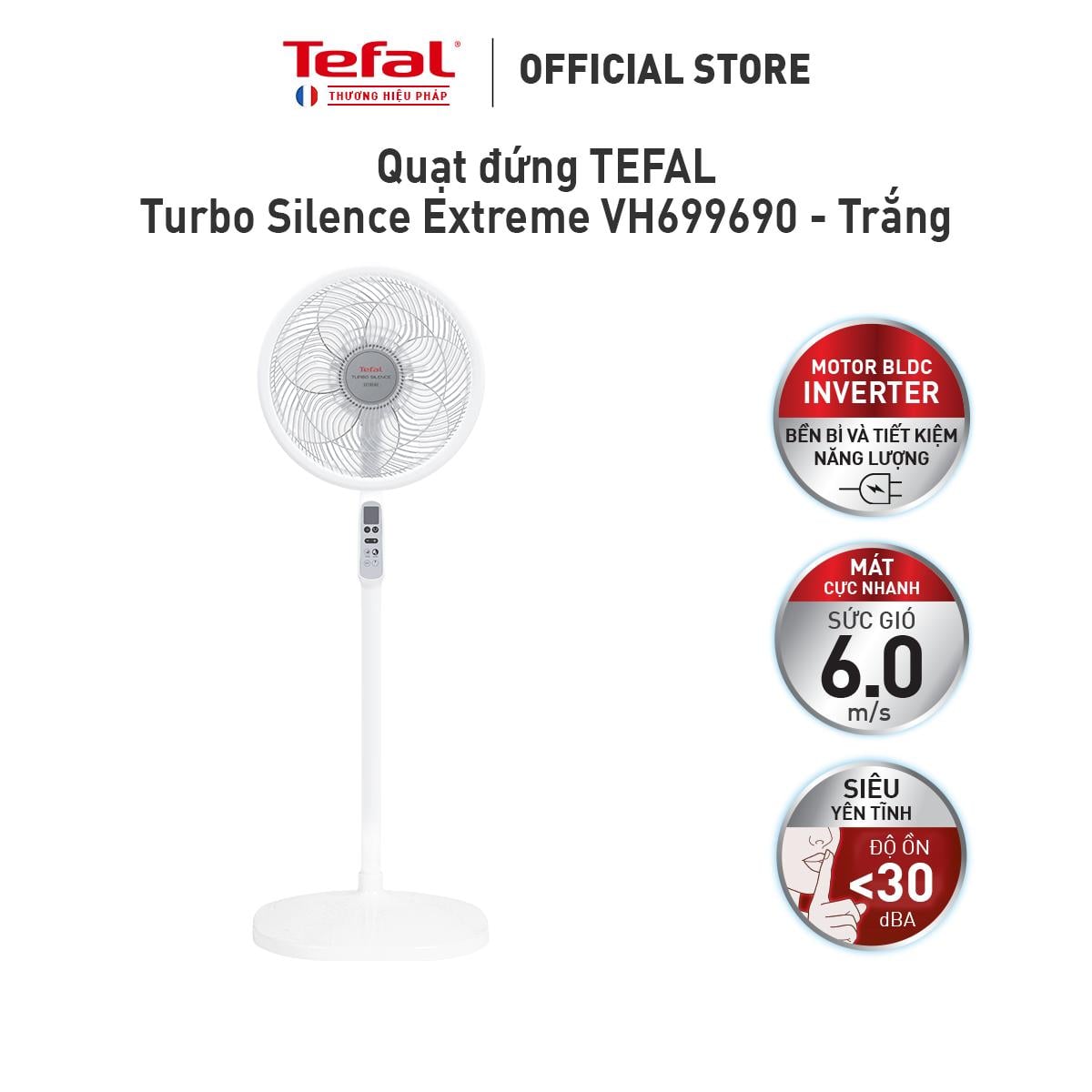 Quạt đứng Tefal Turbo Silence Extreme VH699690 - Trắng – ảnh 7