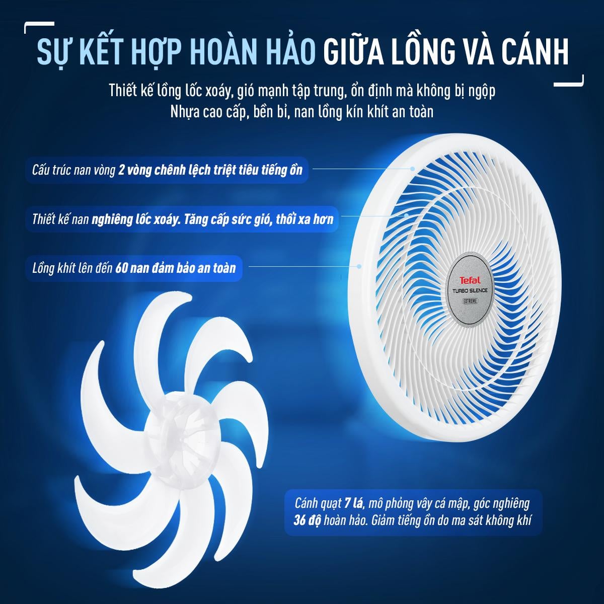 Quạt đứng Tefal Turbo Silence Extreme VH699690 - Trắng – ảnh 8