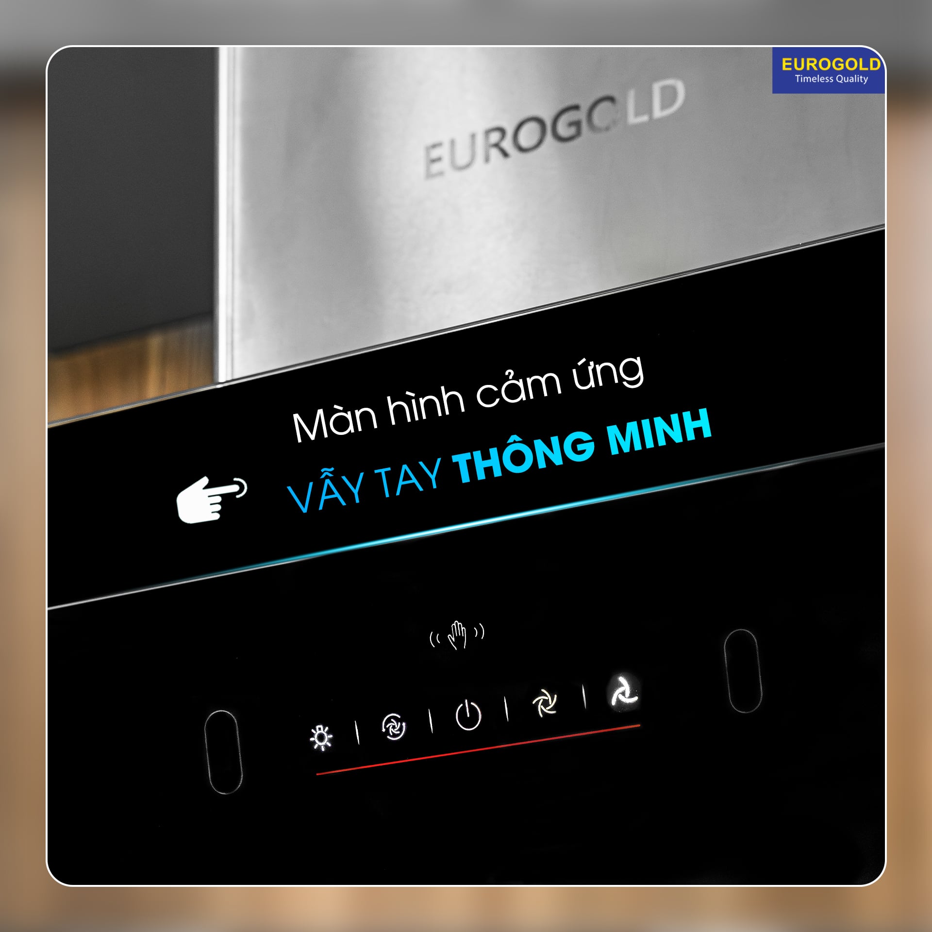 Máy hút mùi kính vát Eurogold EUH2870VM - màu đen, 70cm – ảnh 2