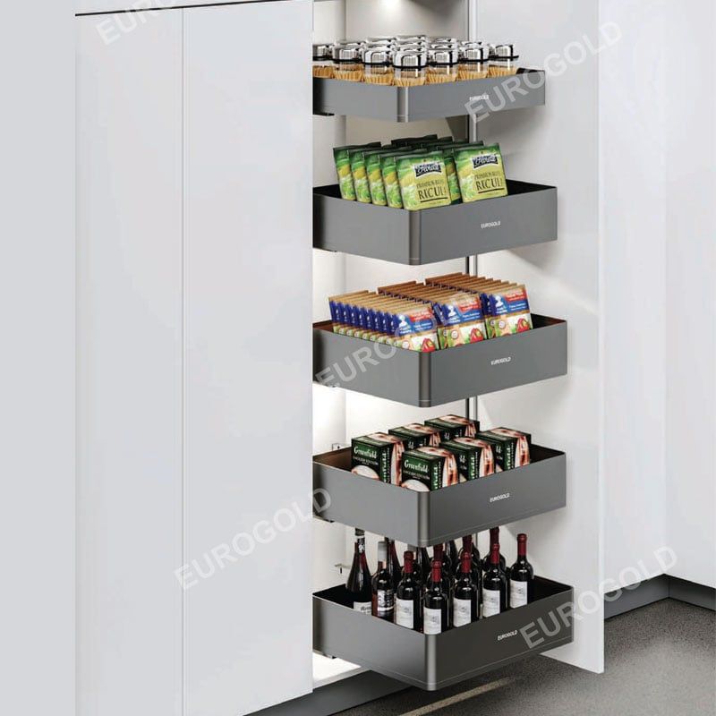 Tủ kho 5 tầng Eurogold EKM25560 - màu ghi, 60cm