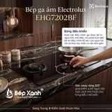  Bếp Ga Âm Đôi Electrolux 80cm Chính Hãng - EHG7202BF - Đánh Lửa IC - Thiết kế đẹp, hiện đại, nấu nhanh 