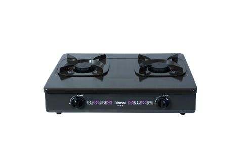 Bếp gas dương Rinnai RV-2615(G) 590mm 2 lò nấu, mặt thép phủ men