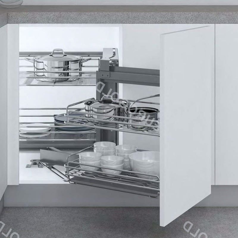 Giá góc liên hoàn Eurogold EPV102 - Inox SUS304, nan Oval, phải