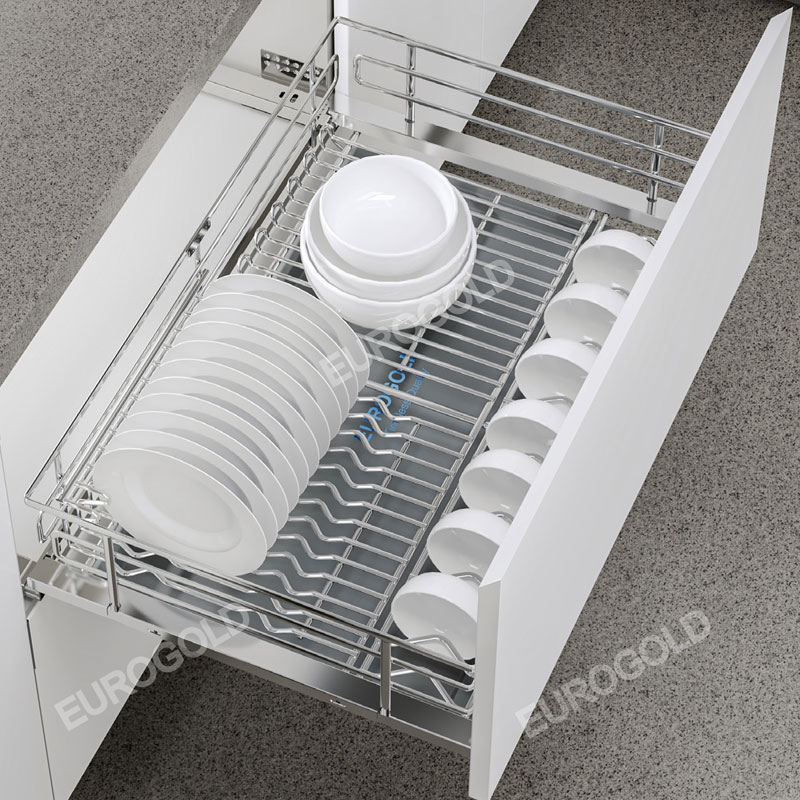 Giá xoong nồi bát đĩa Eurogold EPV6070F - Inox SUS304, nan Oval, 70cm