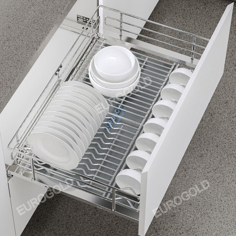 Giá xoong nồi bát đĩa Eurogold EPV6075F - Inox SUS304, nan Oval, 75cm