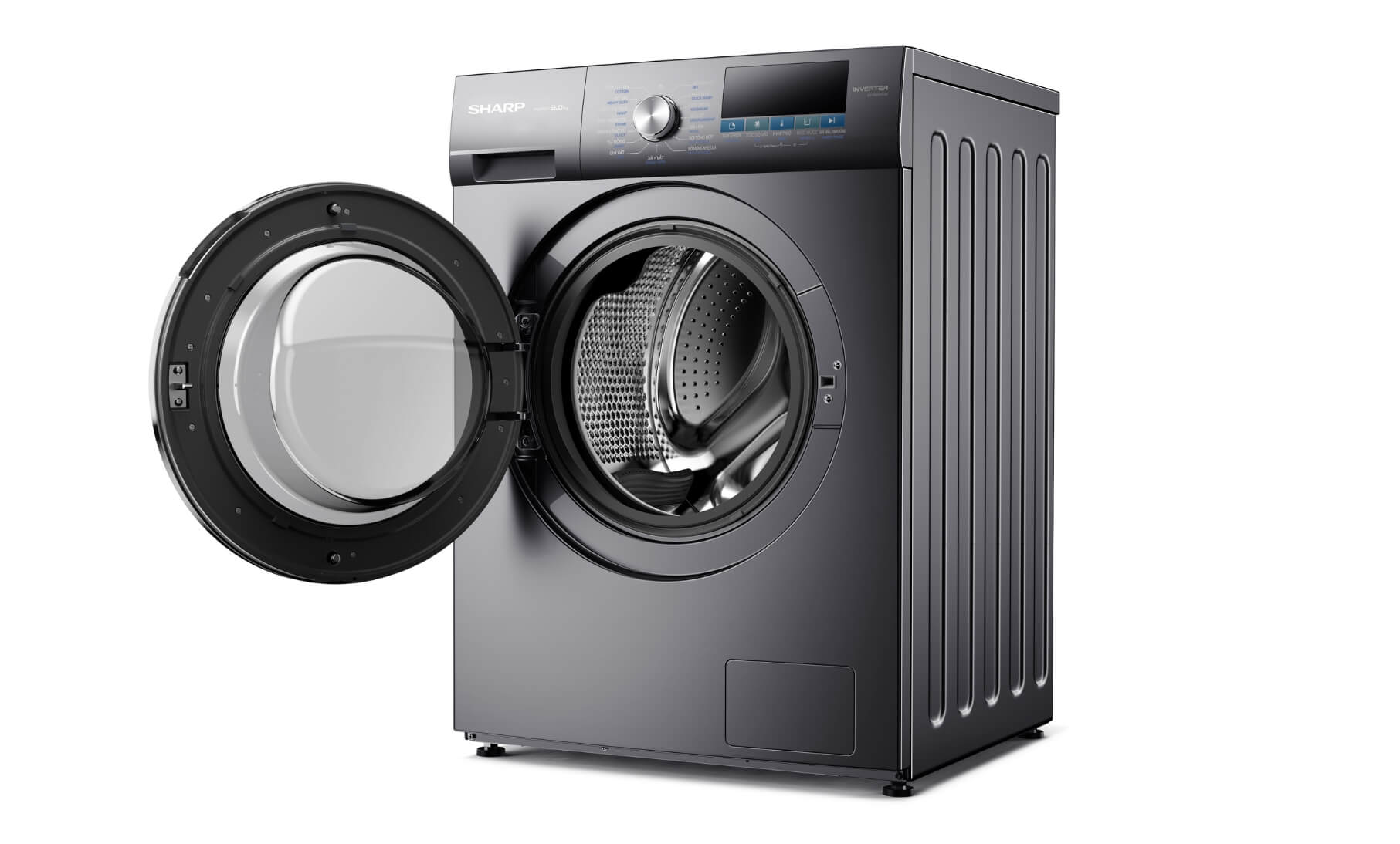 Máy giặt cửa trước Sharp 9 kg ES-FM90CB-SB – ảnh 3