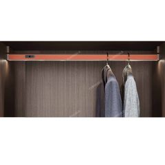Thanh treo quần áo bọc da có đèn LED Eurogold ETT600LT - 60cm